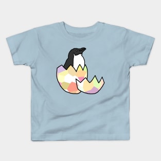 Little Blue Penguin Hatching from Egg Kids T-Shirt